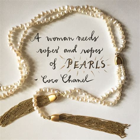 pearls quote coco chanel|coco chanel jewelry original.